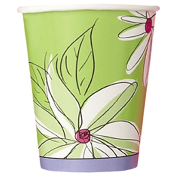 Floral 'Flowers Whimsy' 9oz Paper Cups (8ct)
