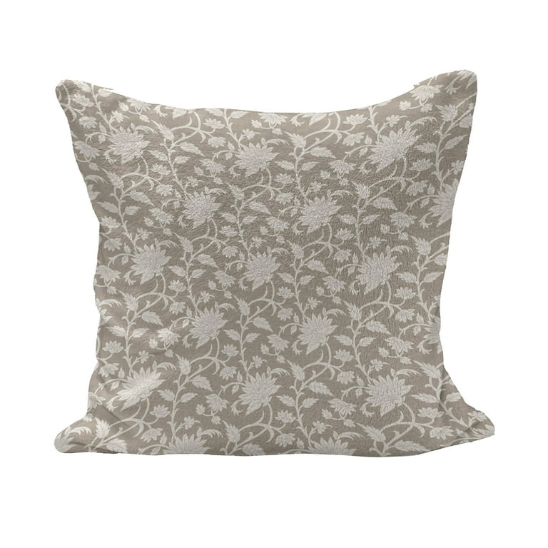 Ambesonne Floral Fluffy Throw Pillow Cushion Cover Floral Arrangement with Monochrome Design Natural Elements Abstract Pattern Leaves Rectangle Accent Pillow