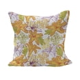 thumbnail image 1 of Floral Fluffy Throw Pillow Cushion Cover, Giant Lily Flowering Petals Exotic Blooms Hawaiian Bouquet Beauty, Decorative Square Accent Pillow Case, 16" x 16", Apple Green Marigold, by Ambesonne, 1 of 5