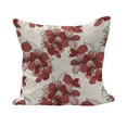 thumbnail image 1 of Floral Fluffy Throw Pillow Cushion Cover, Japanese Culture Cherry Blossom Coming of The Spring Birth of The Nature, Decorative Square Accent Pillow Case, 40" x 40", Ruby Pale Pink Cream, by Ambesonne, 1 of 5
