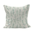 thumbnail image 1 of Floral Fluffy Throw Pillow Cushion Cover, Floral Pattern Moderate Essential Botanical Herbs Flower Plants Fresh Twigs Theme, Decorative Square Accent Pillow Case, 40" x 40", Green Cream, by Ambesonne, 1 of 5