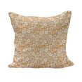 thumbnail image 1 of Floral Fluffy Throw Pillow Cushion Cover, Spring Summer House Garden Field Outdoors with Floral Detailed Leaves Image, Rectangle Accent Pillow Case, 26" x 16", Marigold and White, by Ambesonne, 1 of 5
