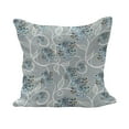 thumbnail image 1 of Floral Fluffy Throw Pillow Cushion Cover, Swirls Daisy Flower Bouquets Beauty Exquisite Flourishing Nature Essence, Decorative Square Pillow Case, 36" x 36", Sky Blue Grey Apricot, by Ambesonne, 1 of 5