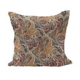 thumbnail image 1 of Floral Fluffy Throw Pillow Cushion Cover, Traditional Paisley Leaf Pattern with Persian Details Colorful Boho Design, Decorative Square Accent Pillow Case, 16" x 16", Multicolor, by Ambesonne, 1 of 5