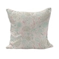 thumbnail image 1 of Floral Fluffy Throw Pillow Cushion Cover, Vintage Soft Greenery Dotted Background Nature Inspiration Image, Decorative Square Accent Pillow Case, 26" x 26", Pale Green Mint Green, by Ambesonne, 1 of 5