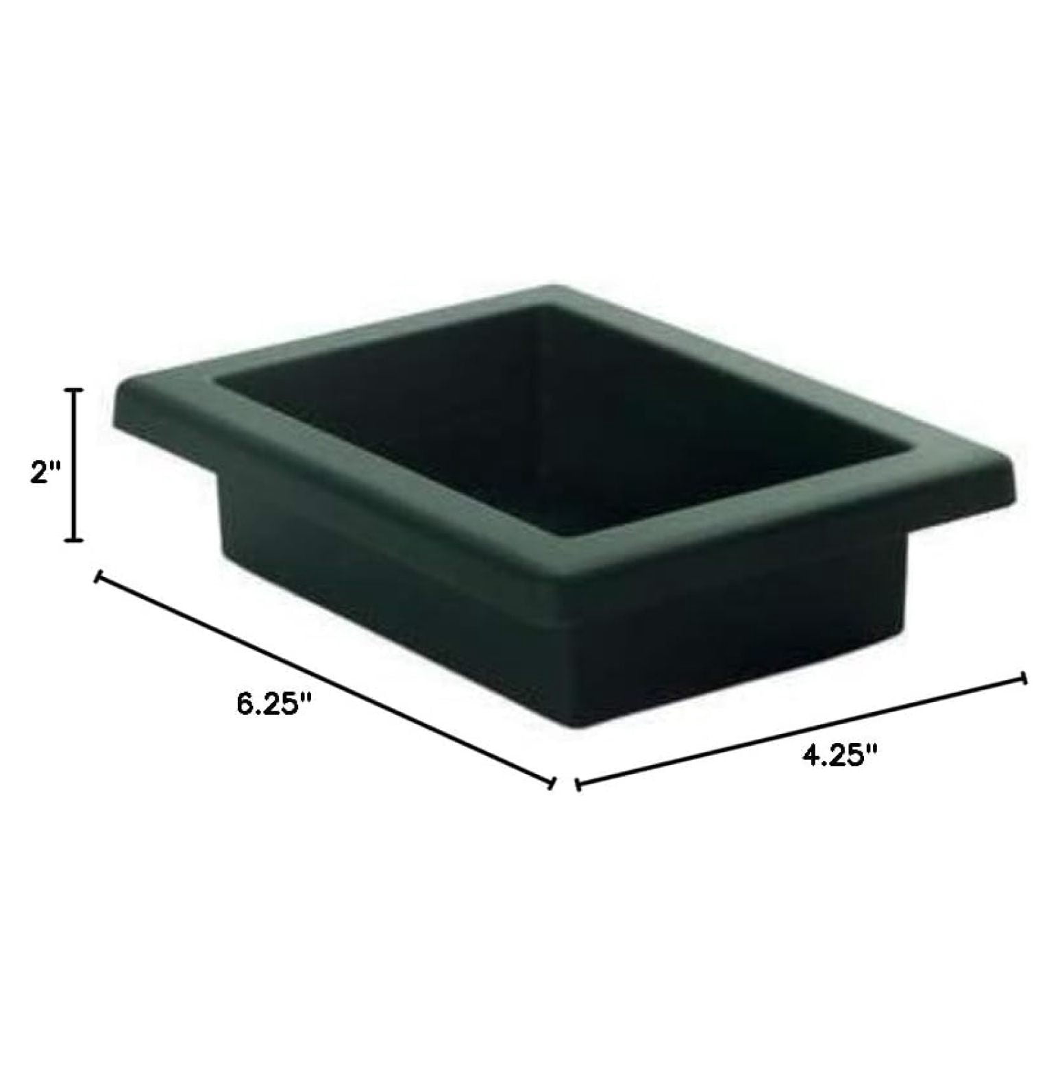 Floral Foam Case Bricks Arrangement Everyday Dishes - Floral Foam Holder w/Button Feet - Lightweight Floral Tray - 6.25" L X 4.25" W X 2" H - Pack of 36, Pine