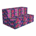 thumbnail image 1 of Floral Foldable Mattress, 80's Look Peonies Pattern, 74.8" x 39.4", Multicolor, by Ambesonne, 1 of 4