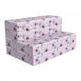 thumbnail image 1 of Floral Foldable Mattress, Blooming Watercolor Flower, 74.8" x 39.4", Purple and Reseda Green, by Ambesonne, 1 of 4