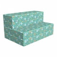 thumbnail image 1 of Floral Foldable Mattress, Botanical Design Elements, 74.8" x 39.4", Turquoise Peach, by Ambesonne, 1 of 4