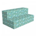 thumbnail image 1 of Floral Foldable Mattress, Botanical Design Elements, 78.7" x 47.2", Turquoise Peach, by Ambesonne, 1 of 4