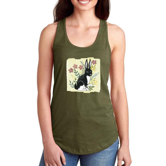 Floral Forester Iv Racerback Tank Women -Grace Popp Designs, Female x-Small
