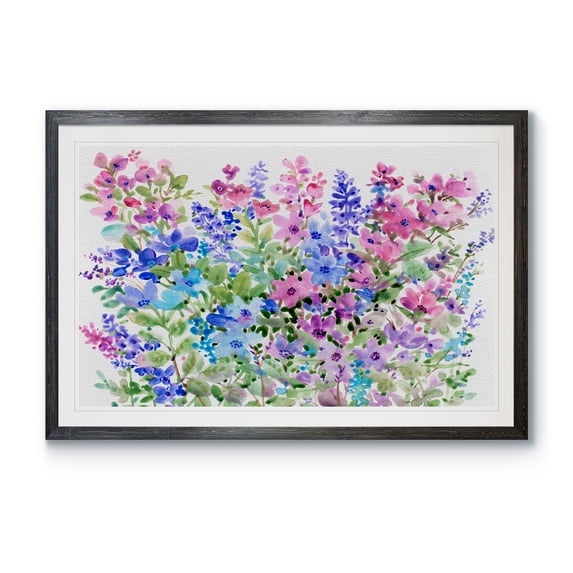 Floral Fragrance II - Barnwood Framed Print - 18 x 24 - Black