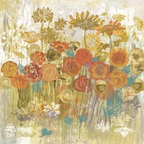 "Floral Frenzy" Painting Print on Canvas