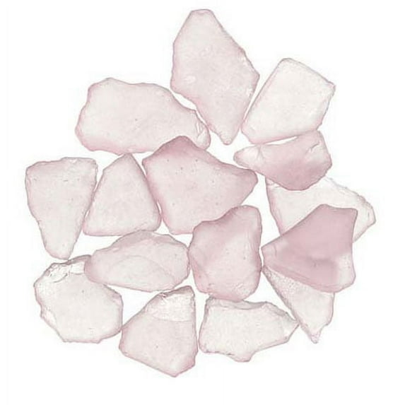 Floral Frosted Sea Glass Pink 1 Pound