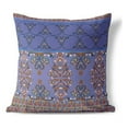 thumbnail image 1 of Floral Fusion Indoor/Outdoor Pillow with Removable Cover in Purple 26x26, 1 of 6