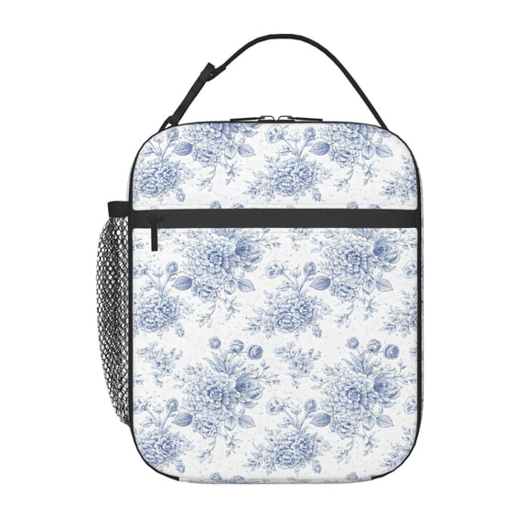 Floral Fuzzy Lunch boxs Portable Thermal Lunch Bags