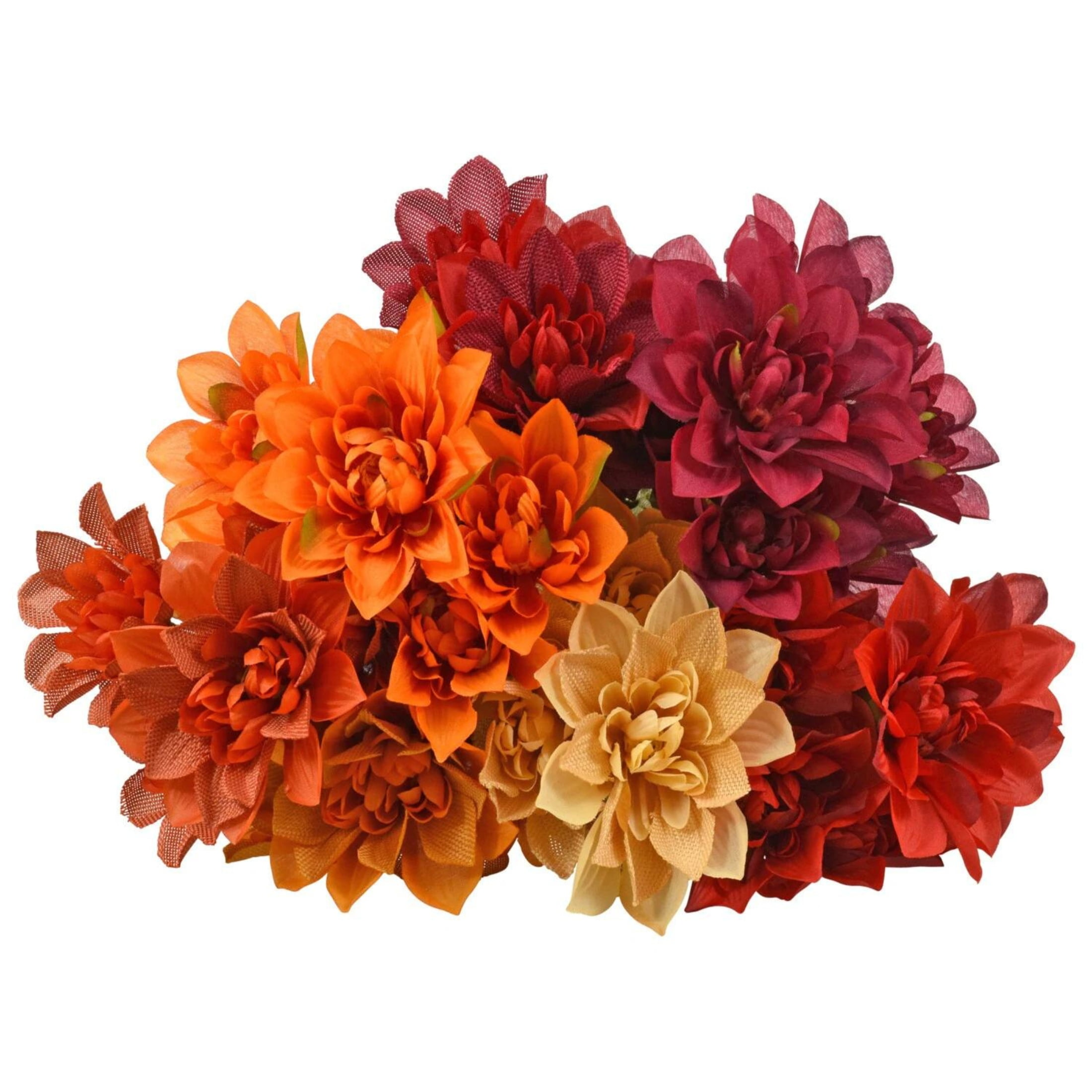 Floral Garden 4-Stem Sunflower Bushes 12 inches Bouquets One Branch Five Flower Heads Decoration for House Wedding Garden Outdoor Party Color Pastel Enchanted Natures Touch Harvest Blossom Pack of 3