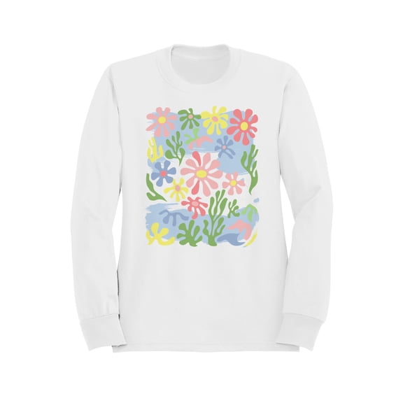 Floral Garden Art Print Women's Sweatshirt