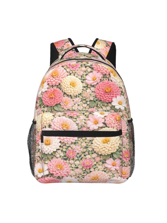 Floral Garden Botanical Backpack Lightweight Rucksack Travel Bag for Men and Women