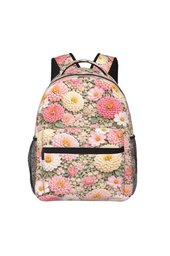 Floral Garden Botanical Backpack Lightweight Rucksack Travel Bag for Men and Women
