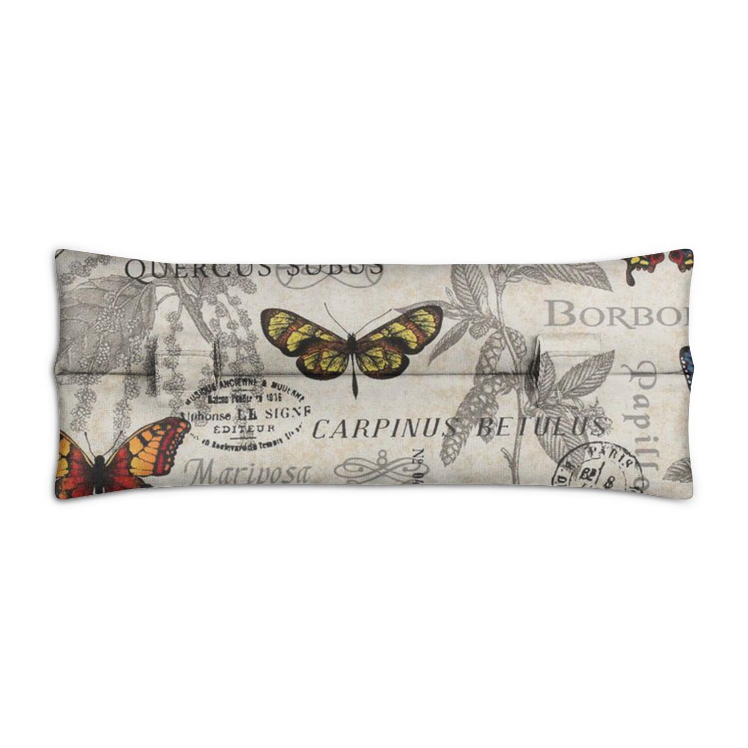 Floral Garden Butterfly Seatbelt Pillow - Post-Surgery Recovery Cushion for Mastectomy - Soft Car Travel Pressure Relief Pad