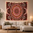 thumbnail image 1 of Floral Garden Circular with Mandala Composed Concentric Rings, Mystical Fantasy for Space Lovers, Galaxy Room Decor, Mother'S Day Gift, Tapestry Wall Hanging for Bedroom and Dorm, 1 of 7