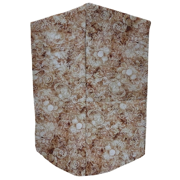 Floral Garden Coffee Maker Cover by Penny's Needful Things (Golden Brown)