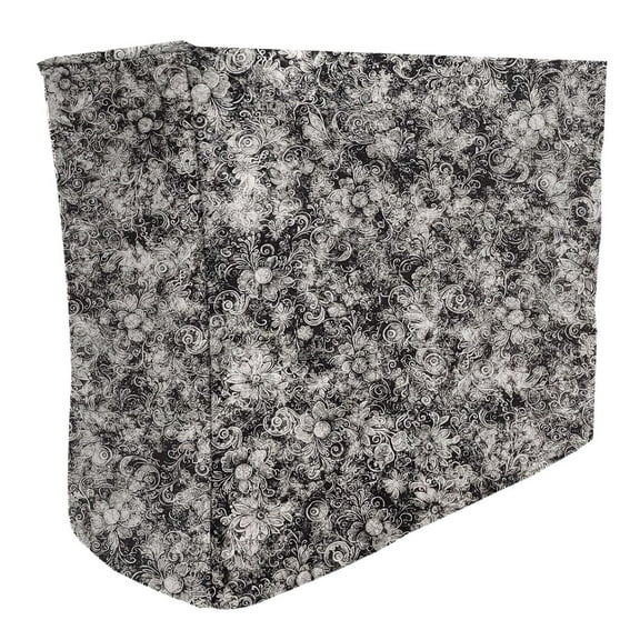 Floral Garden Cover Compatible with Ninja Foodi Digital Air Fry Oven by Penny's Needful Things (Black & Gray)