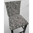 thumbnail image 1 of Floral Garden Dining Room Chair Back Covers or Seat Covers by Penny's Needful Things (Chair Back Cover Only) (18 W x 17 H CHAIR BACK) (Silvery Gray), 1 of 3