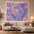 thumbnail image 1 of Floral Garden Fish with Swimming Circular Yang Motion, Mystical Fantasy for Space Lovers, Galaxy Room Decor, Mother'S Day Gift, Tapestry Wall Hanging for Bedroom and Dorm, 1 of 7