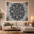 thumbnail image 1 of Floral Garden Mandala with Consists Circular Surrounded, Mystical Fantasy for Space Lovers, Aesthetic Wall Decor, Mother'S Day Gift, Tapestry Wall Hanging for Dorm and Living Room, 1 of 7