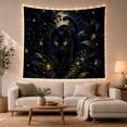 thumbnail image 1 of Floral Garden Sleek with Striking Bright Eyes Facing, Playful Fantasy for Cat Lovers, Animal Wall Decor, Mother'S Day Gift, Tapestry Wall Hanging for Bedroom and Dorm, 1 of 7