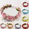 thumbnail image 1 of Floral Garland Headband for Women Bridal Flower Crown Hair Wreath Accessory, 1 of 3