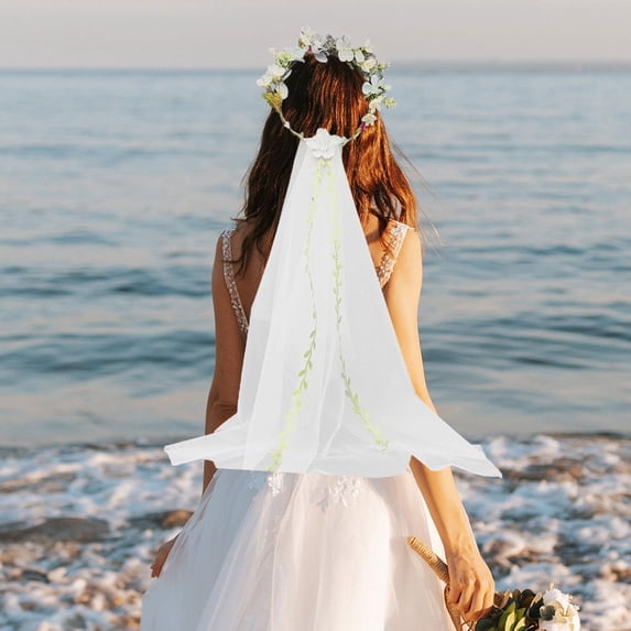 Floral Garland , Wedding Bridal , Headdress Greenery Garland, Flower Crown Floral Headband for Engagement, Holiday, Women Girls