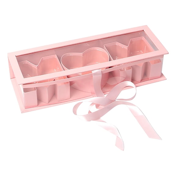 Floral Gift Box, Soap Packaging Box, Rectangular Window Cardboard Box for Wedding Souvenirs, Home Decor, 1 Count