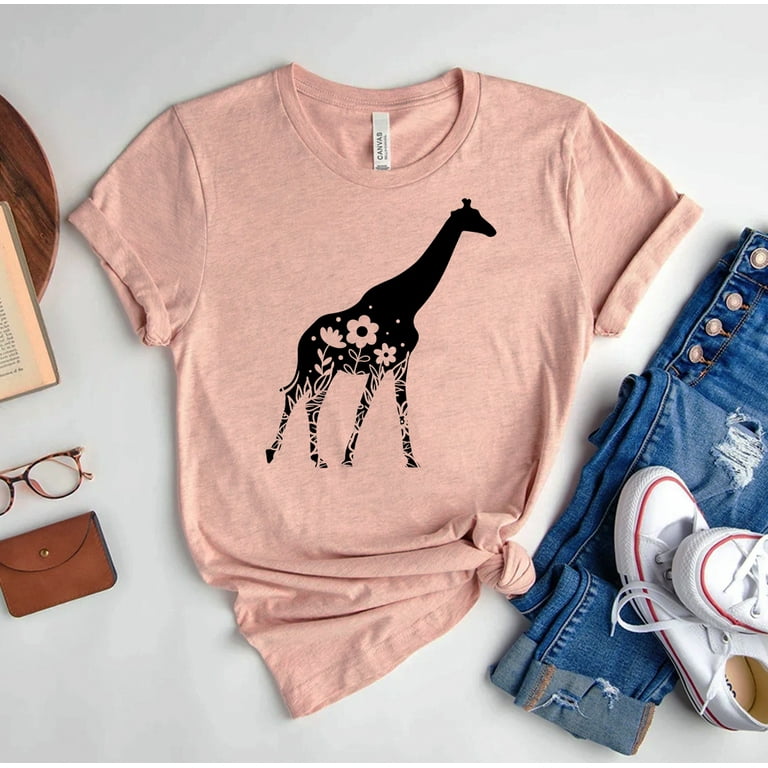 Giraffe T Shirt Animal Gift Graphic Safari Zoo Tee Giraffe T Shirt Animal Gift Graphic Safari Zoo Tee