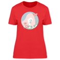 thumbnail image 1 of Floral Girl Head Silhouette T-Shirt Women -Image by Shutterstock, Female Medium, 1 of 2