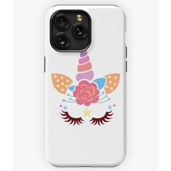 Floral Girly Unicorn Magical Flower Crown Graphic A7144 Phone Case for iPhone 11 to 17 Pro Max