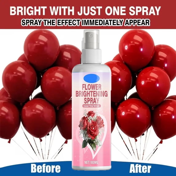 Floral Glitter Spray, Yannianjz Shimmer Spray for Flowers, Petal Highlight Spray for Bouquets, Party Decor Enhancer Spray, 100ml Floral Brilliance Spray