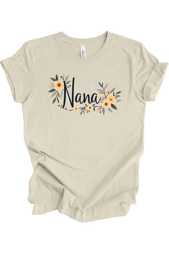Floral Grandma Gift Nana, Gigi, Mimi Design For Mothers Grandmother T-Shirt Unisex S-5XL Hot Trending Shirt, Vintage Birthday Gift