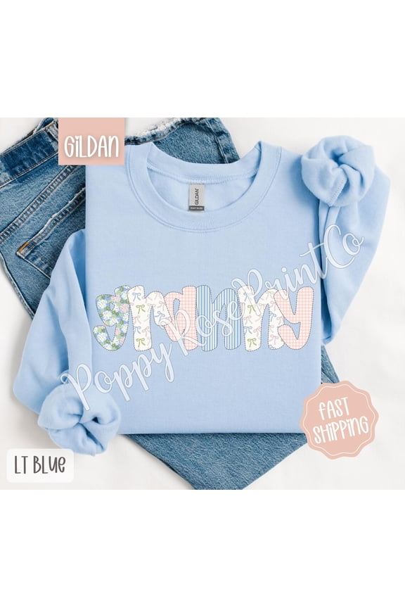 Floral Granny Sweatshirt, Cute Spring Grandma Sweater, Coquette Granny Crewneck, Spring Granny Bow Sweater, Mother's Day All Size S-5Xl