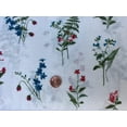 thumbnail image 1 of Floral - Green - Red - Blue - White - Hokkoh - Japanese Fabric -  Sheeting - Cotton Linen - 301-730-2A, 1 of 3