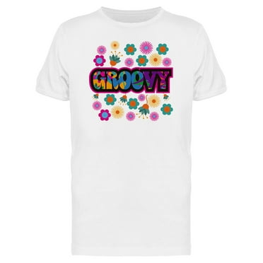 Floral Groovy T-Shirt Men -Image by Shutterstock, Male Small
