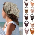 thumbnail image 1 of Floral Hair Bandanas Head Kerchief Women Bandana Print Hair Scarf Triangle Hair Kerchief With Ties Head Scarf, 1 of 4