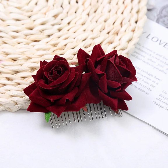 Floral Hair Combs for Summer Weddings, Festivals, Concerts, Holidays - Hair Accessoires for Women & Girlsl