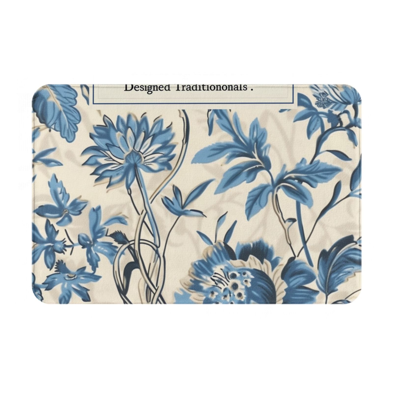 Floral Handpainted Wallpaper by York Bathroom anti slip bath mat
