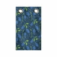 thumbnail image 1 of Floral Hanging Pocket Organizer, Pattern of Dreamy Flower and Leaf Motifs Romantic, Printed Polyester Storage Bag with Pockets, 9" x 27", Dark Teal Sea Blue, 1 of 2