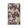 thumbnail image 1 of Floral Hanging Pocket Organizer, Repetitive Violet Tones Iris Flower Nature Illustration, Printed Polyester Storage Bag with Pockets, 9" x 16", Pale Khaki Dark Magenta, 1 of 2