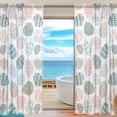 thumbnail image 1 of Floral Happy Easter Egg Semi Sheer Curtains Window Voile Drapes Panels Treatment-55x84in for Living Room Bedroom Kids Room, 2 Pieces, 1 of 4