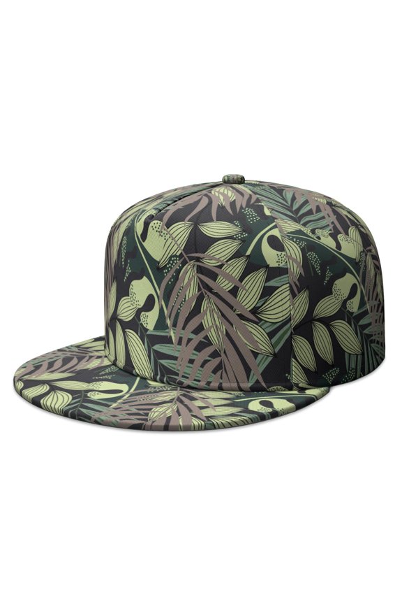 Floral Hawaiian Adjustable Hat - Unisex Breathable Cap for Outdoor Adventures & Sports | Tropical Style